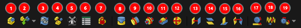 FreeCAD Assembly workbench toolbar